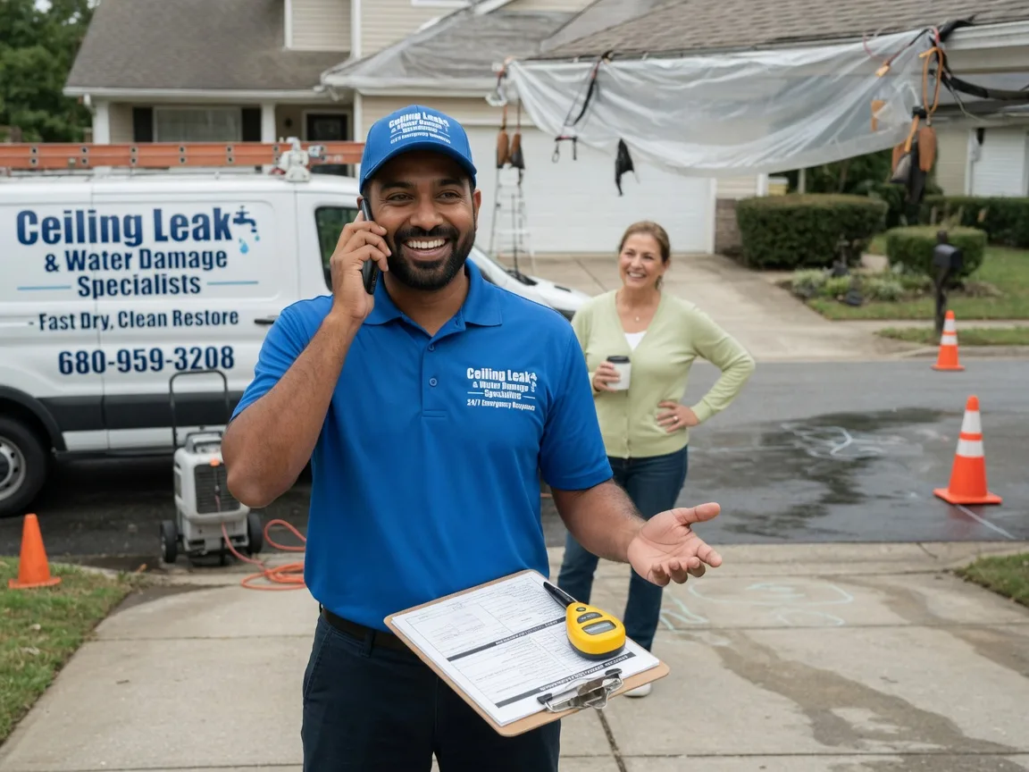 Ceiling Leak Cleanup Farnhamville, IA FAQs